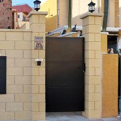 Puerta de acero negro mate de 1 m NALI H.180cm