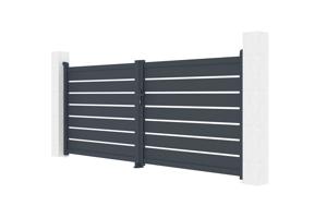 Portail battant motorisé 3,5m VOGEL H.140cm + Motorisation HICKER B200 4