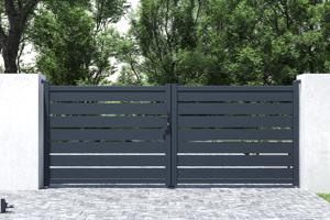 Portail battant motorisé 3,5m VOGEL H.140cm + Motorisation HICKER B200 12