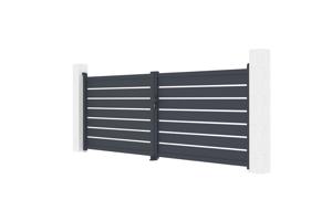 Brama skrzydłowa aluminiowa VOGEL H.140cm szara 4m 4
