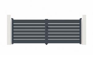Brama skrzydłowa aluminiowa VOGEL H.140cm szara 4m 2
