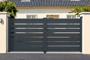 Cancello battente in alluminio grigio VOGEL H.140cm 4m thumbnail 1