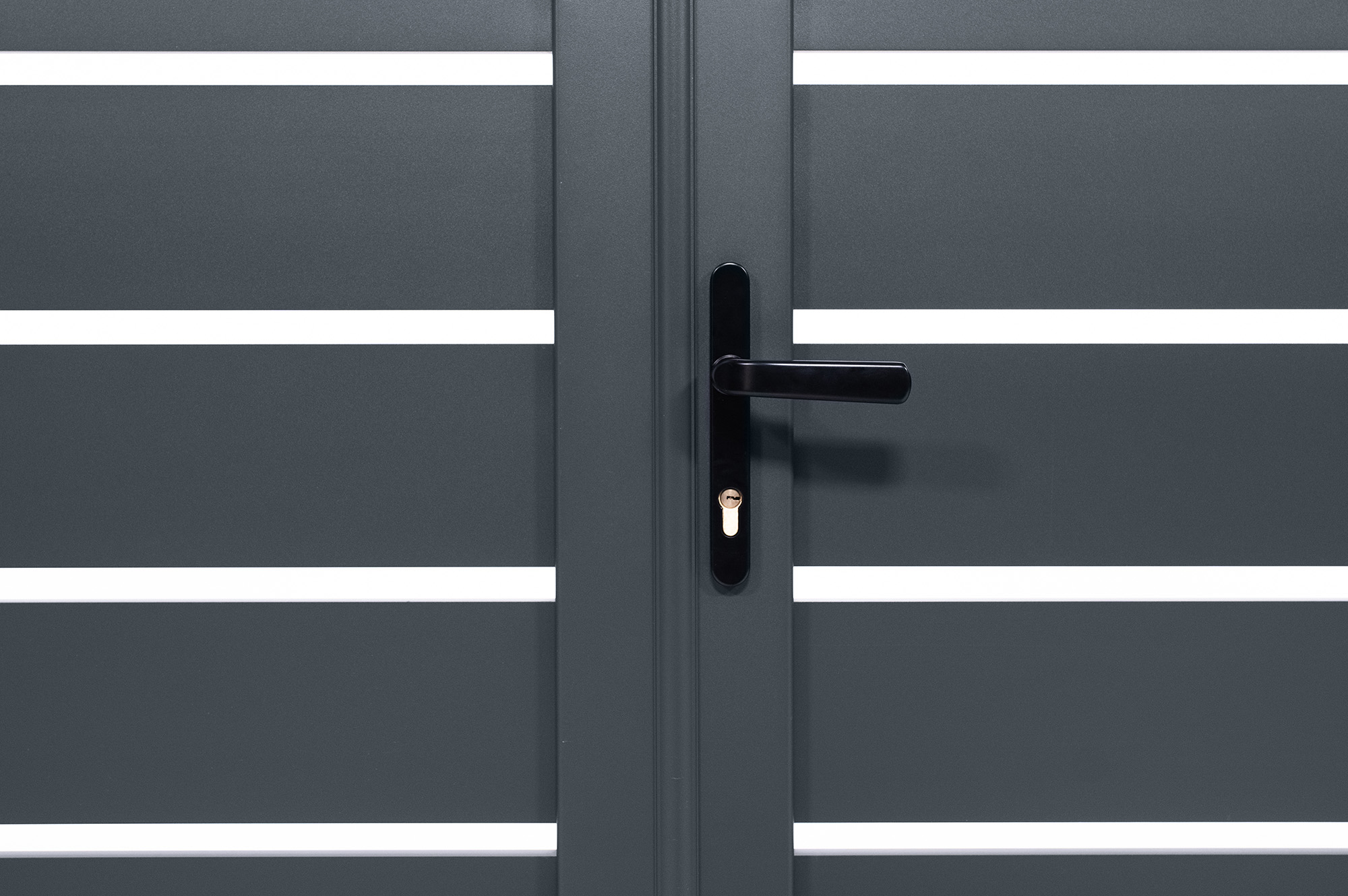Swing gate 3,5m VOGEL H.160cm grey aluminium 6