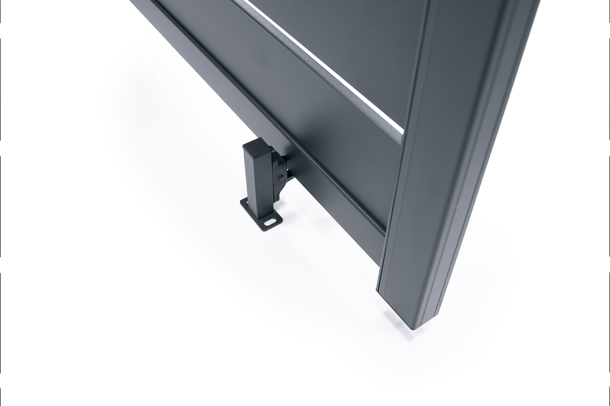 Swing gate 3,5m VOGEL H.160cm grey aluminium 8