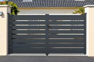 Portail battant 3,5m VOGEL H.160cm gris main image