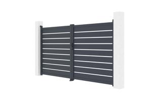 Portail battant motorisé 3,5m VOGEL H.180cm + Motorisation RANGER B150 4