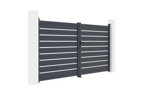 Portail battant motorisé 3,5m VOGEL H.180cm + Motorisation RANGER B150 3