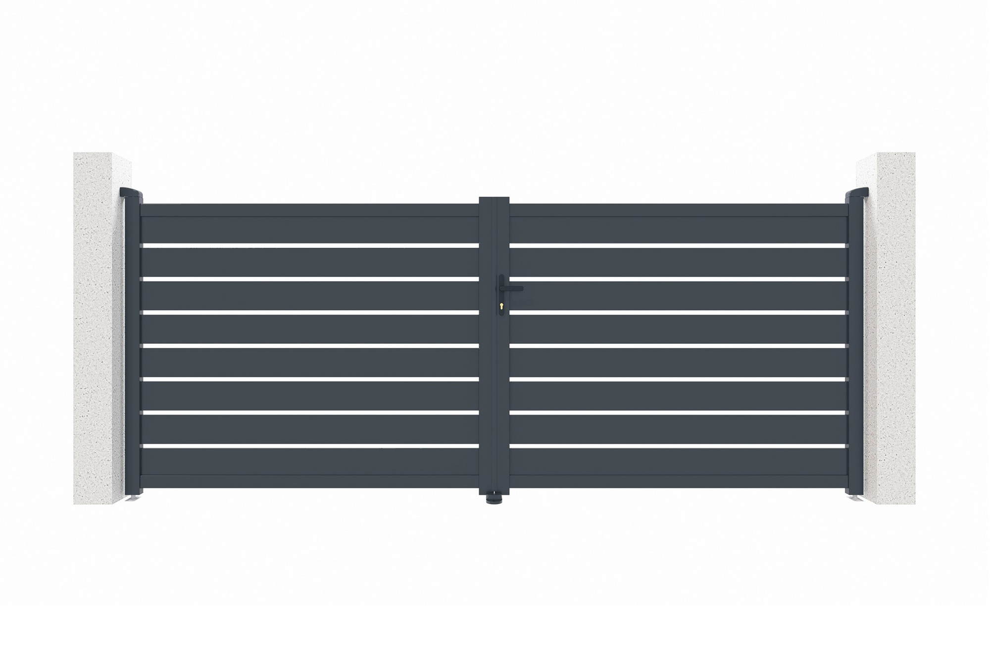 Portail battant motorisé 4m VOGEL H.180cm + Motorisation RANGER B150 2