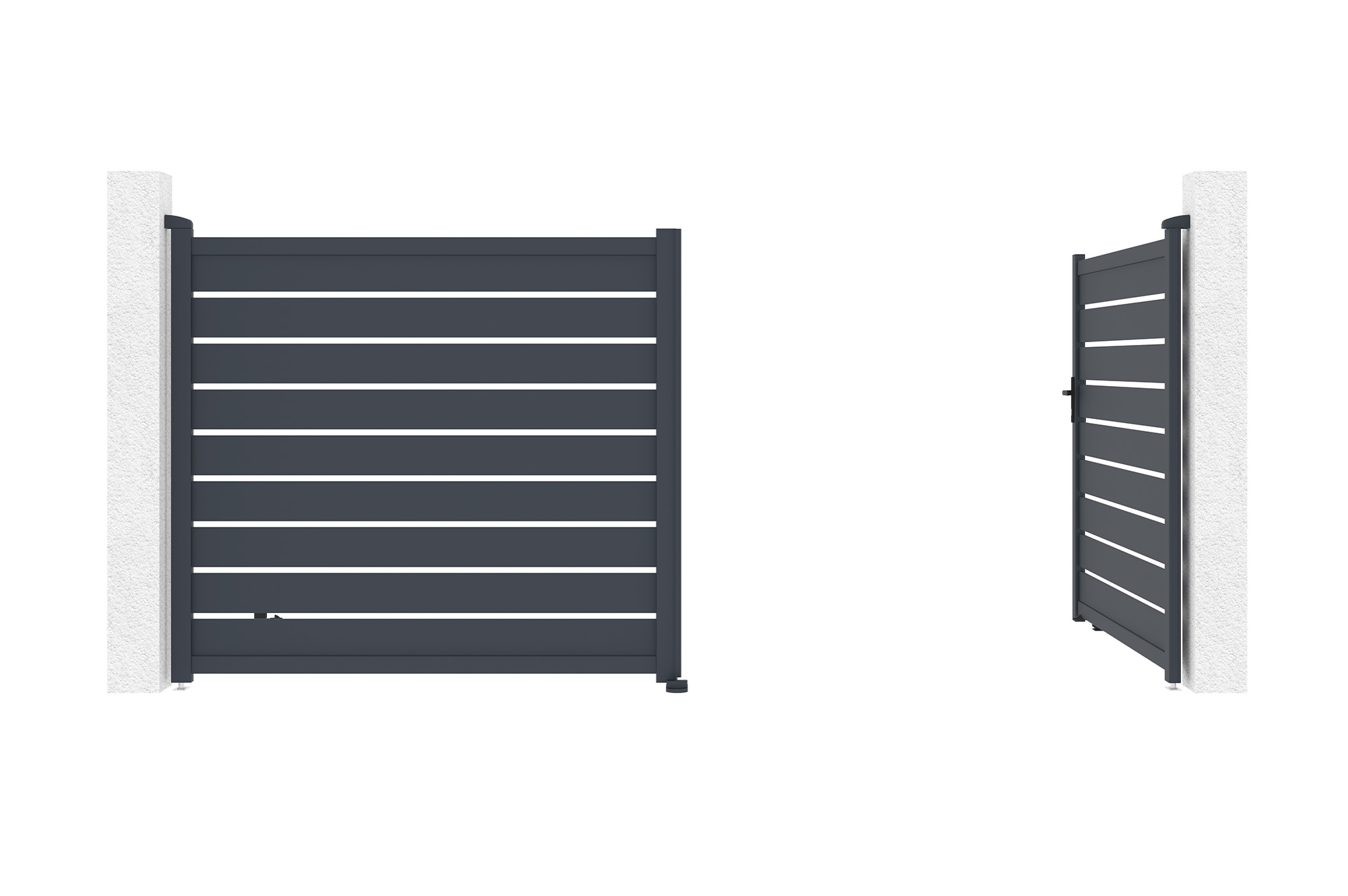 Portail battant motorisé 4m VOGEL H.180cm + Motorisation RANGER B150 3