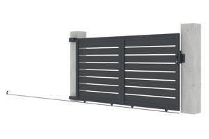 Skjutgrind 3m VOGEL H.160cm grå aluminium 14