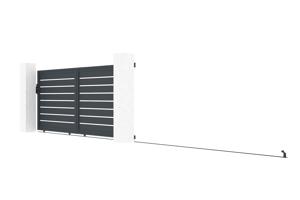 Aluminium schuifpoort 3,5m VOGEL 350C160 Grijs 4