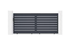 Aluminium schuifpoort 3,5m VOGEL 350C160 Grijs 2