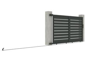 Sliding gate kit 3m VOGEL H.180cm grey aluminium 11