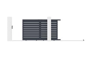 Sliding gate kit 3m VOGEL H.180cm grey aluminium 5