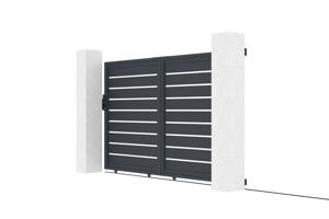 Sliding gate kit 3m VOGEL H.180cm grey aluminium 4