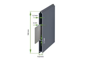 Aluminium draaipoort 3,5m EIGER 350B160 7