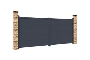 Portail battant 4m EIGER H.180cm gris 9
