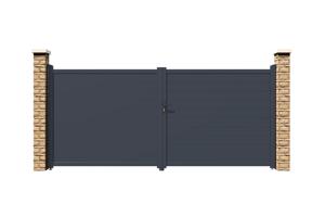 Portail battant 4m EIGER H.180cm gris 7