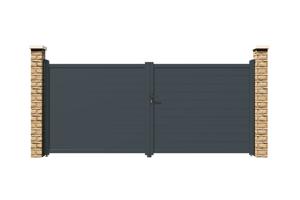 Portail battant 4m EIGER H.180cm gris 2
