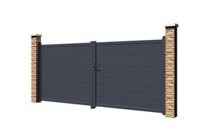Portail battant 4m EIGER H.180cm gris 8