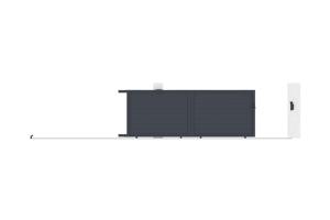 Portail coulissant 4m EIGER H.140cm aluminium gris 11