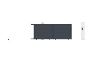 Portail coulissant 4m EIGER H.160cm + 2 poteaux H.190cm aluminium gris 11