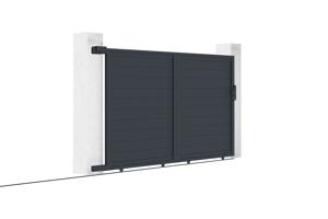 Pakket schuifpoort 3m EIGER 300C180 + Poort EIGER 100P180 Grijs 9
