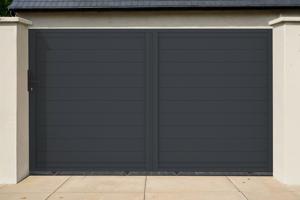 Puerta corredera exterior​ 3m EIGER Alt.180cm aluminio gris main image