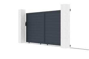 Verp. Schuifpoort 3,5m EIGER 350C180 + Poort EIGER 100P180 Grijs 5