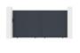 Portail coulissant 4m EIGER H.180cm aluminium gris 2