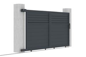 Sliding gate kit 3m CARPATIA H.160cm grey aluminium 10