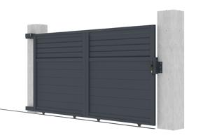 Sliding gate kit 3m CARPATIA H.160cm grey aluminium 11