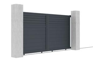 Sliding gate kit 3m CARPATIA H.160cm grey aluminium 8