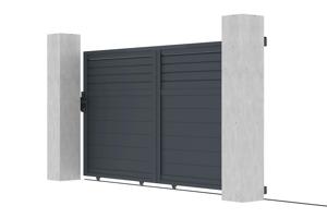 Sliding gate kit 3m CARPATIA H.160cm grey aluminium 6