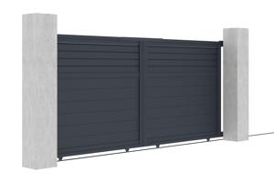 Elektrische schuifpoort 3,5m CARPATIA H.160 + RANGER C300 motorisering 3