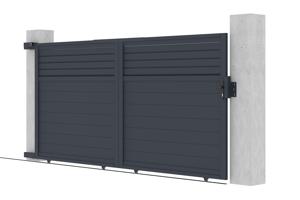 Sliding gate kit 3,5m CARPATIA H.180cm grey aluminium 12