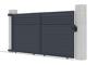 Schiebetor aus aluminium 3,5m CARPATIA H.180cm grau 13