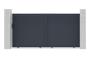 Schiebetor aus aluminium 3,5m CARPATIA H.180cm grau 2