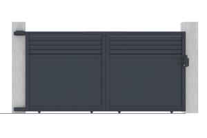 Sliding gate kit 3,5m CARPATIA H.180cm grey aluminium 10