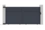 Schiebetor aus aluminium 3,5m CARPATIA H.180cm grau 11