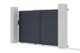 Schiebetor aus aluminium 3,5m CARPATIA H.180cm grau 4