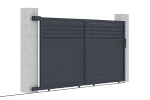 Sliding gate kit 3,5m CARPATIA H.180cm grey aluminium 11