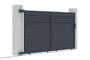 Schiebetor aus aluminium 3,5m CARPATIA H.180cm grau 12