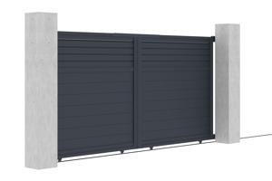 Sliding gate kit 3,5m CARPATIA H.180cm grey aluminium 3