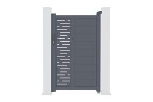 Side gate 1m ARLBERG H.160cm grey aluminium main image