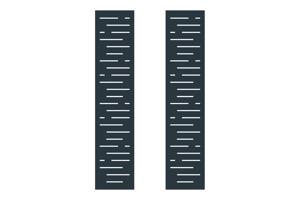 Puerta batiente exterior 3m ARLBERG Alt.180cm aluminio gris 3