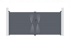 Alumīnija veramie vārti 4m VELETA 400B180 main image