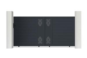 Bīdāmie vārti 3m TRIGLAV H.160cm pelēks alumīnijs main image