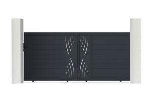 Klizna kapija 3.5m VELETA H.160cm siva alumin main image