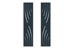 Portail coulissant 3,5m VELETA H.180cm + Portillon 1m VELETA aluminium 5